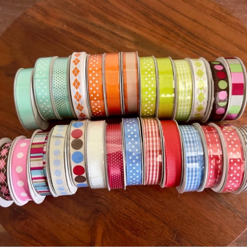 American Crafts Elements Ribbon Bundle of 27 New & Used